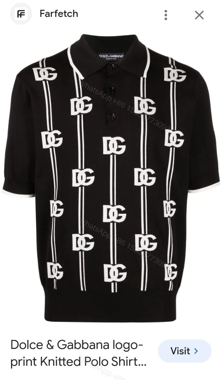 View 6 of First Copy D&G Exclusive Polo Pullovers
