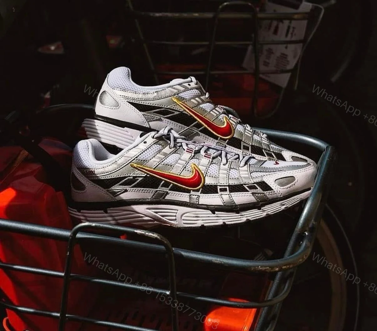 View 3 of FIRST COPY NIKE P-6000 TRAINER METALLIC RED FOR MEN