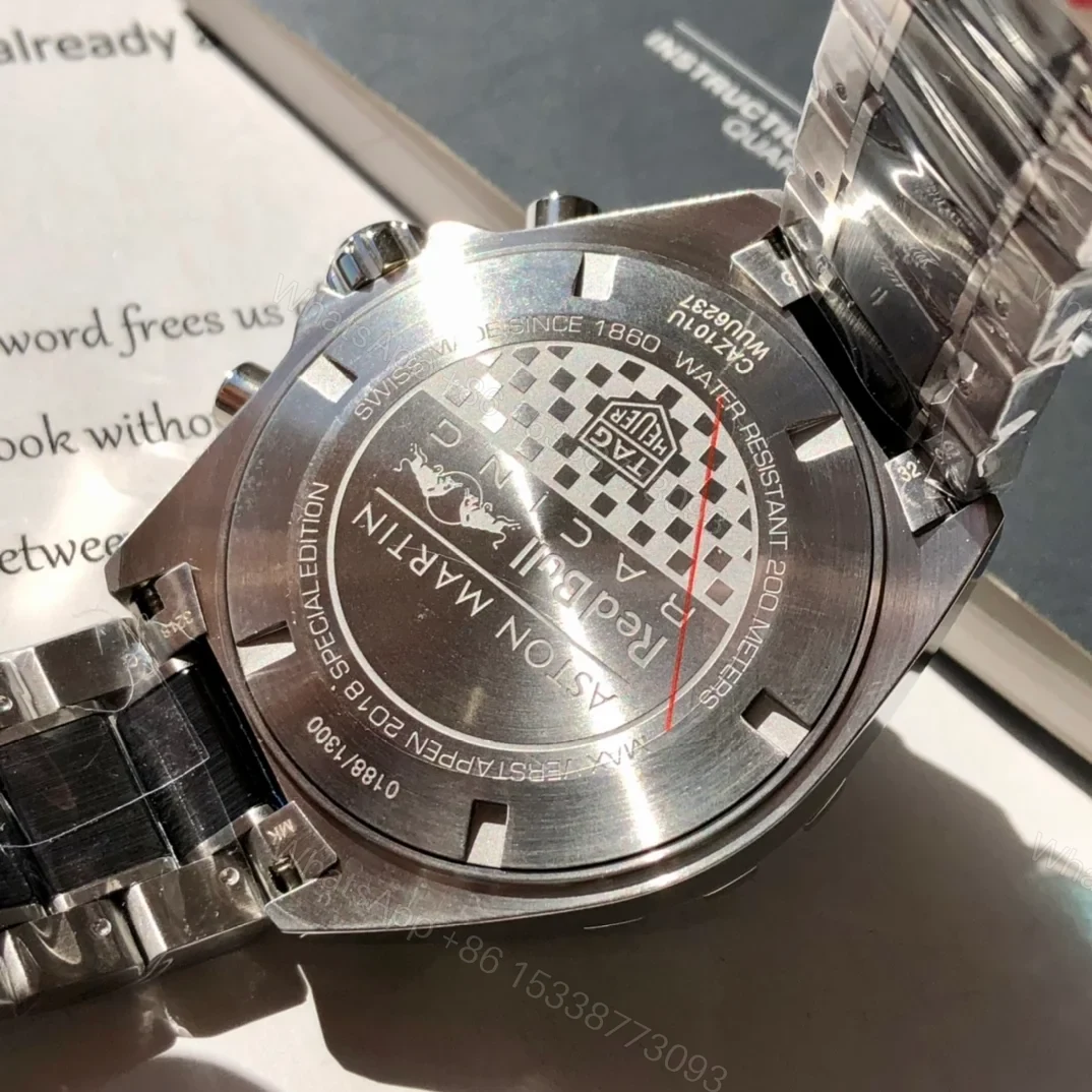 View 5 of TAG Heuer Formula 1 Chronograph Quartz 43 Stainless Steel Max Verstappen 2018 Bracelet CAZ101U.BA0843