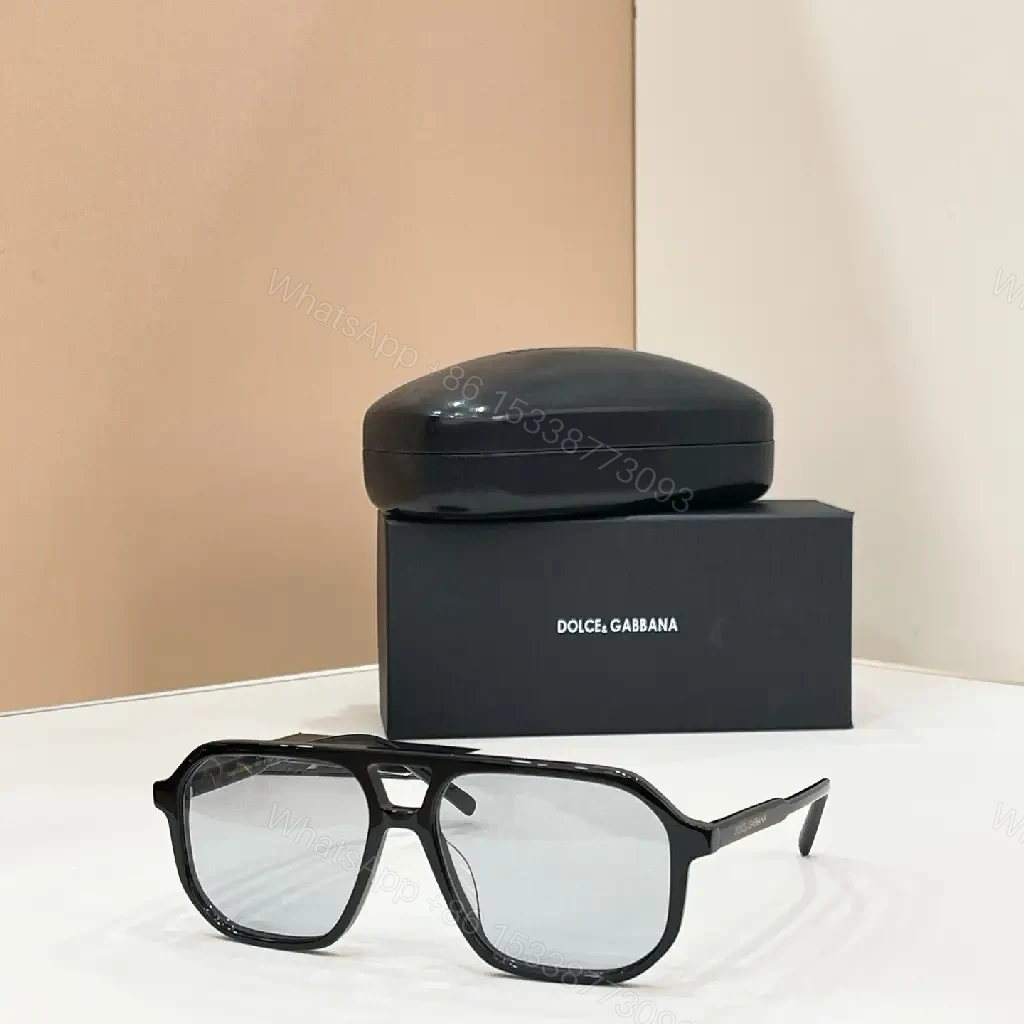 View 9 of Black Frame Sunglasses Glossy Plastic Oversized Rectangular Amber Lens Sunglasses
