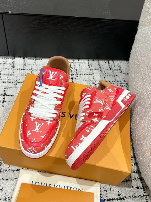 View 9 of Bold LV Monogram High-Tops: Luxury Streetwear Sneakers