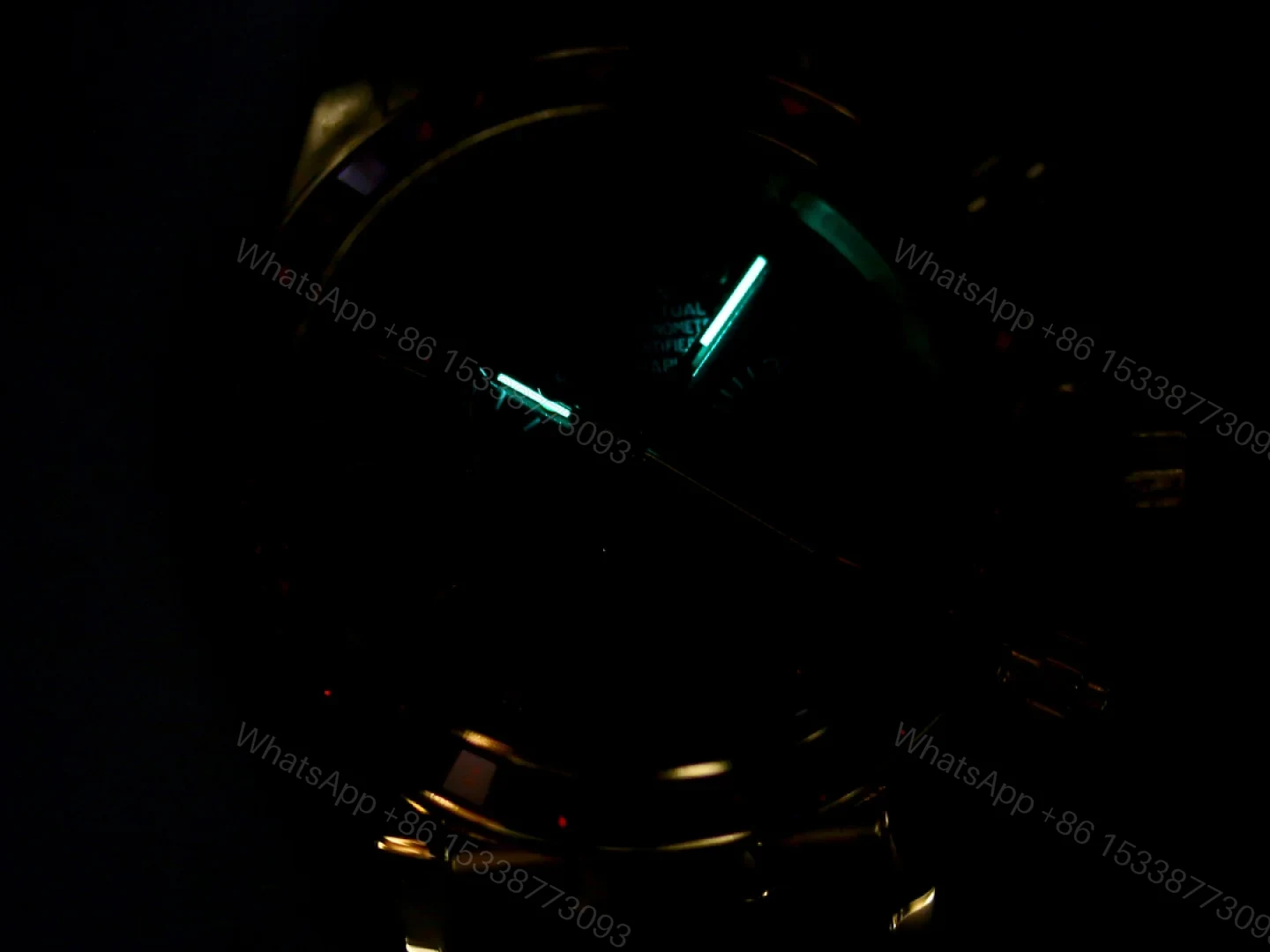 View 8 of Rolex Daytona Ruby Blue Strap Replica 43MM Exclusive Gold Case Edition RG-ROLEX-DAYTONA-RUBY-BLUE-43
