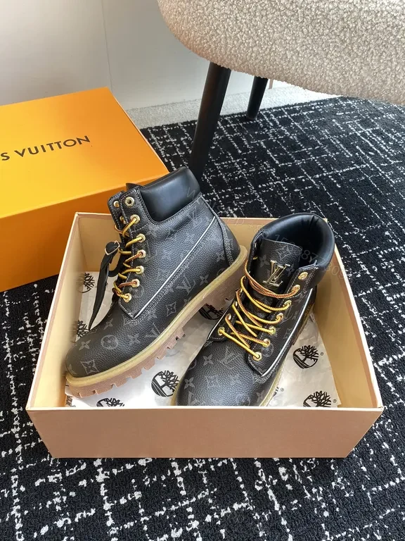 View 2 of Premium Patterned Ankle Boots: LV Monogram, Durable Comfort