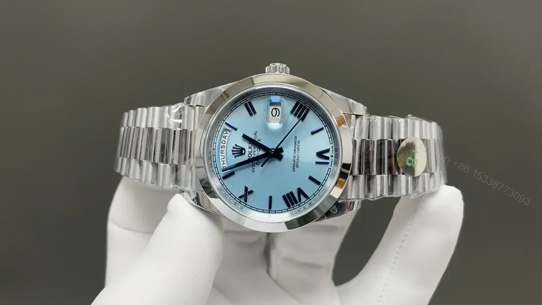 View 2 of Rolex Day-Date Ice Blue 40MM President Bracelet Prestigious Edition 228206-0001