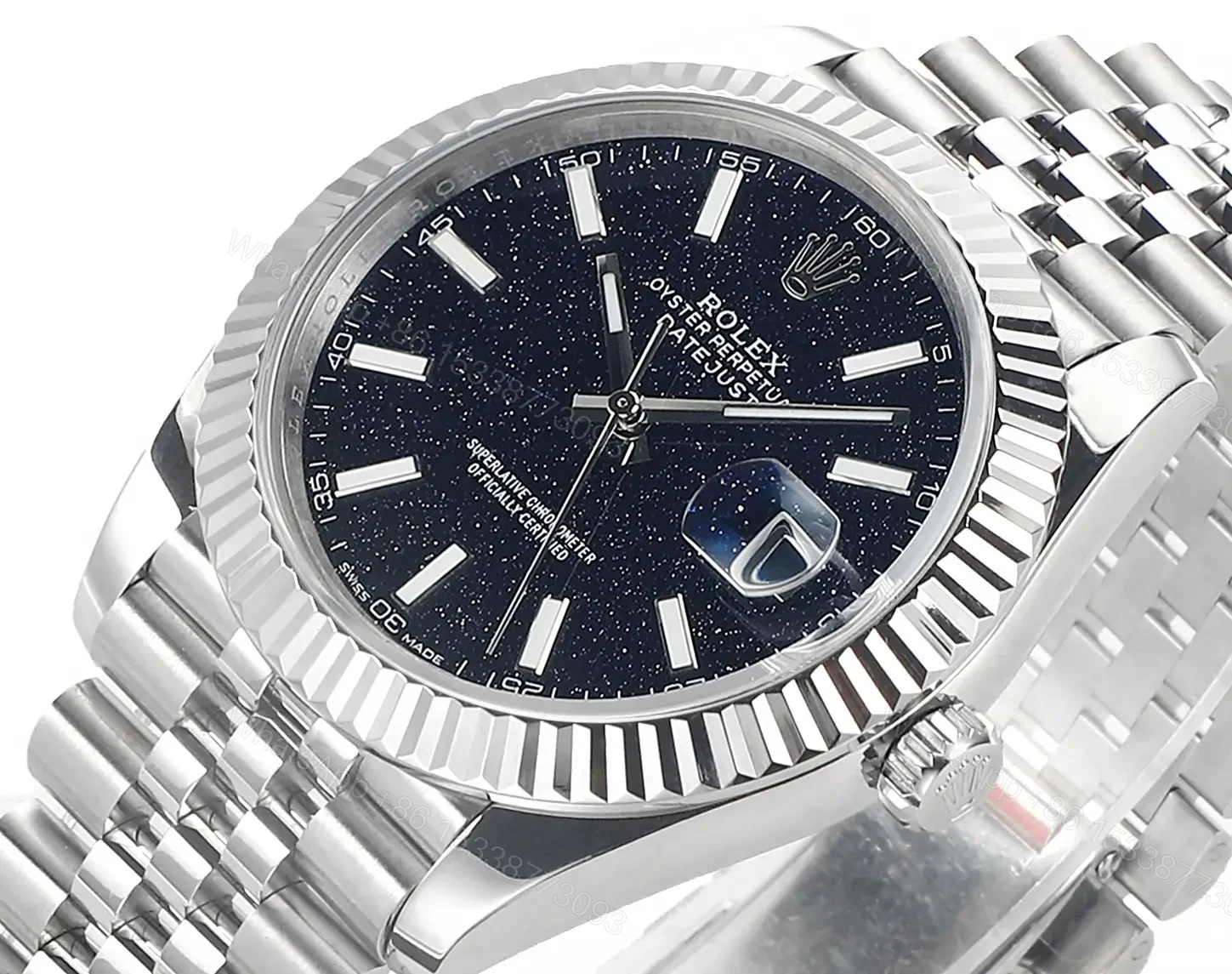 View 5 of GS Factory Clean Factory – Rolex 41 Datejust Meteorite Dial Watch – Rolex 41 Datejust Goldstone Dial Watch – Rolex 41 Datejust Tiger’s Eye Dial Watch – Rolex 41 Datejust Malachite Dial Watch