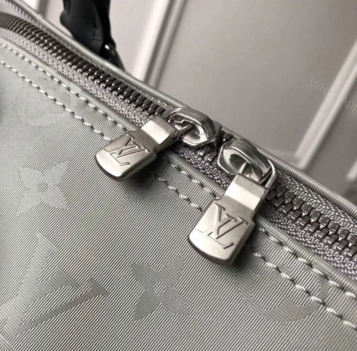 View 3 of Replica 1:1 Clone Louis Vuitton Keepall Bandouliere Monogram 50 Black TOP QUALITY