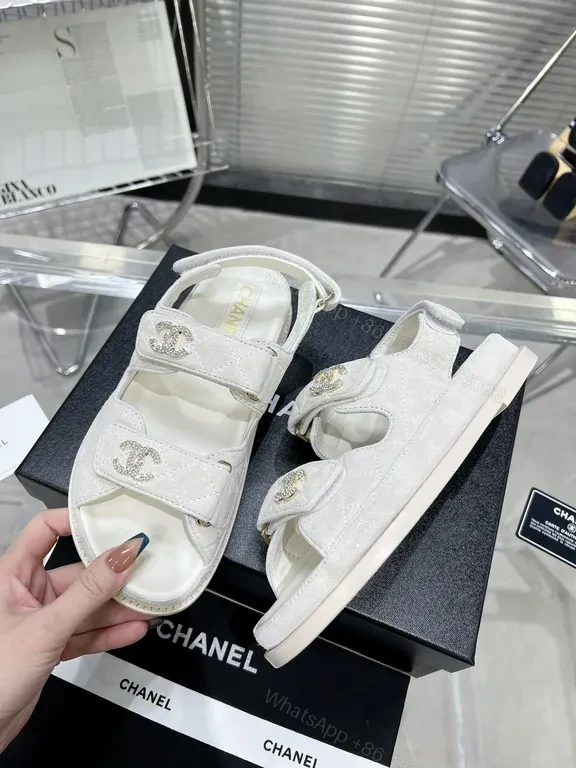 View 4 of Soft-Luxe Quilted Sandals: Ivory Satin-Nylon, Signature Texture