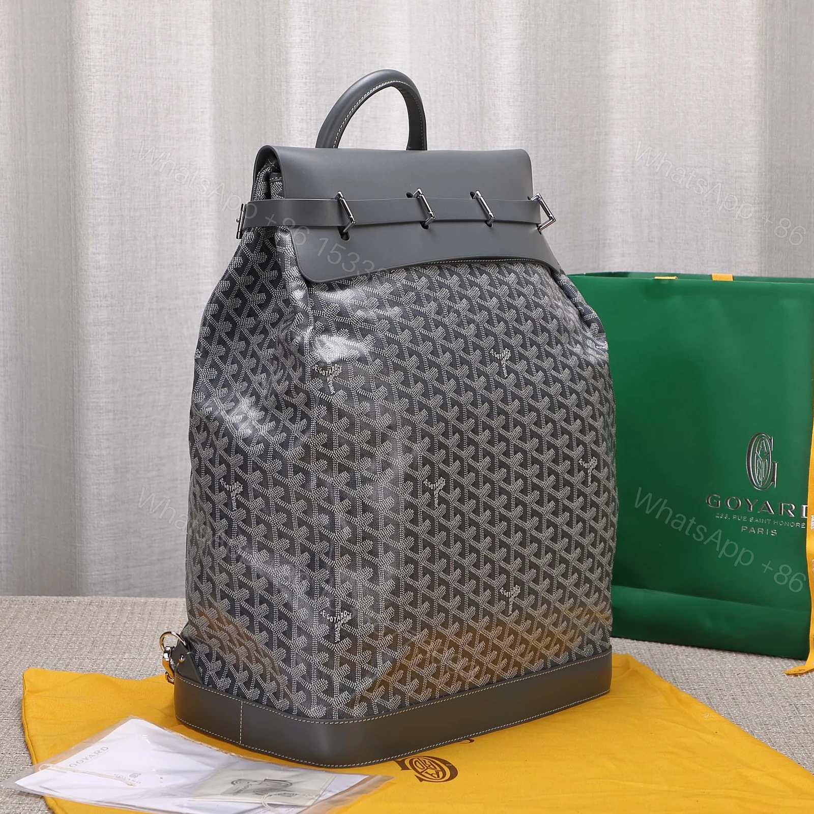 View 2 of Goyard Steamer PM Grey Backpack