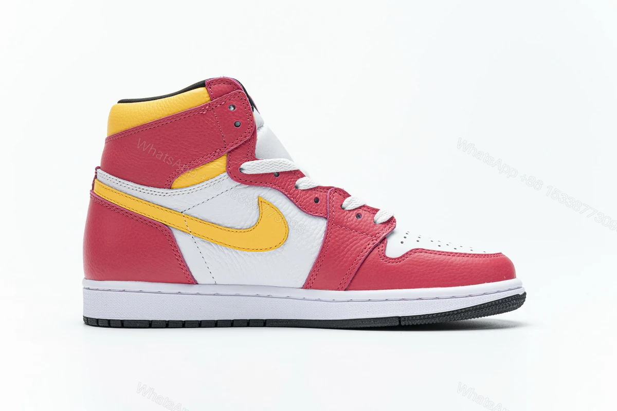 View 2 of Air Jordan 1 High OG Light Fusion Red 555088-603