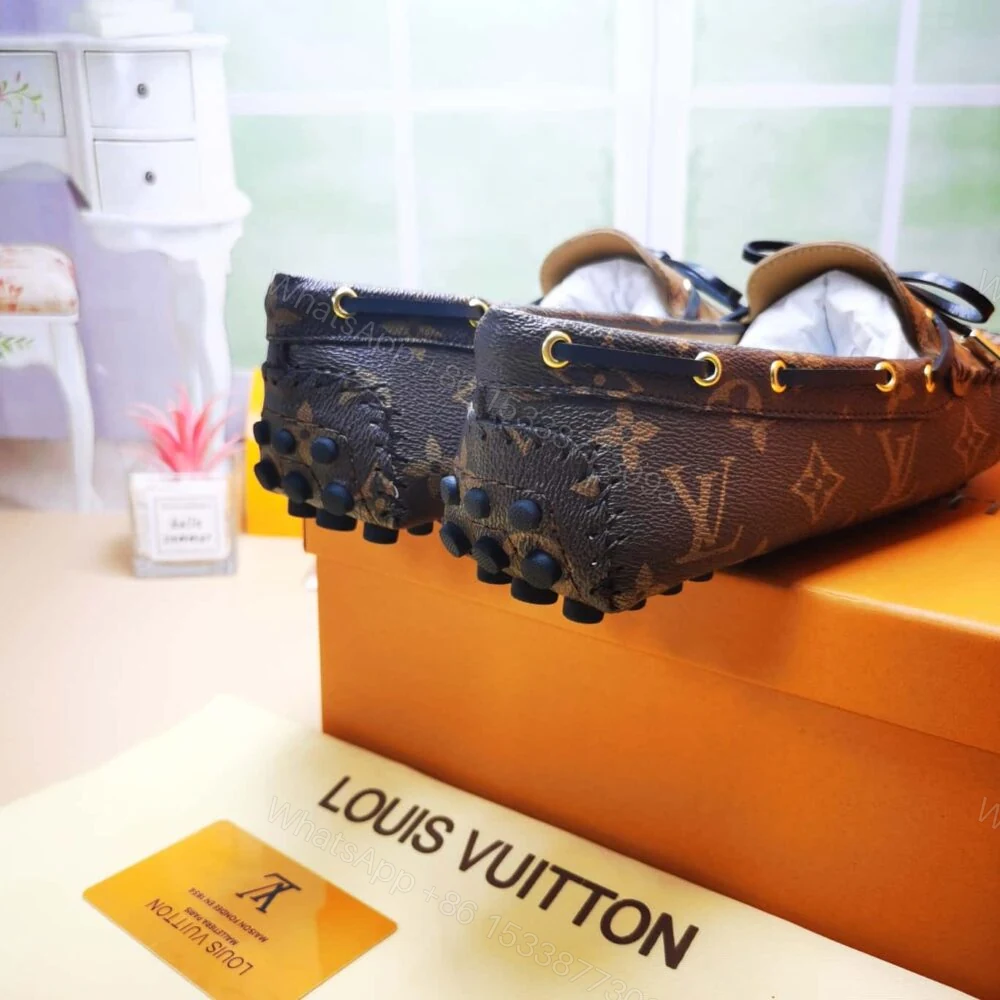 View 8 of Louis Vuitton Gloria Flat Loafers Brown 1ABV23