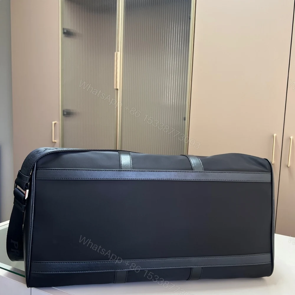 View 6 of Prada Re Nylon And Saffiano Duffel Bag Black 50Cm
