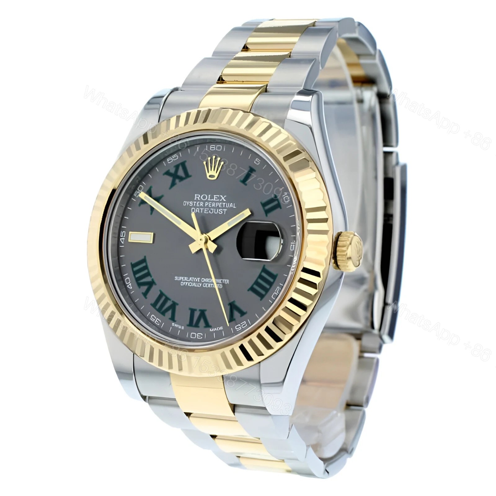 View 2 of Rolex Datejust 116333-0001 Grey Roman Replica
