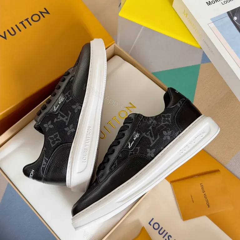 View 2 of Monogram Luxe Modern Essential Sneakers: Subtle LV-Inspired Comfort