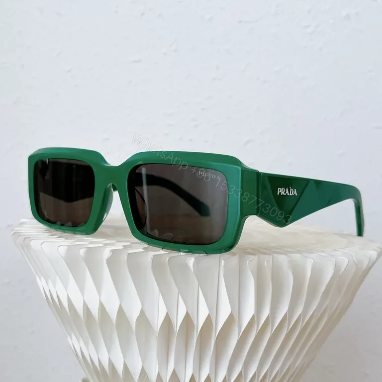 View 3 of Crisp White Frame Sunglasses: Prada-Inspired Luxury