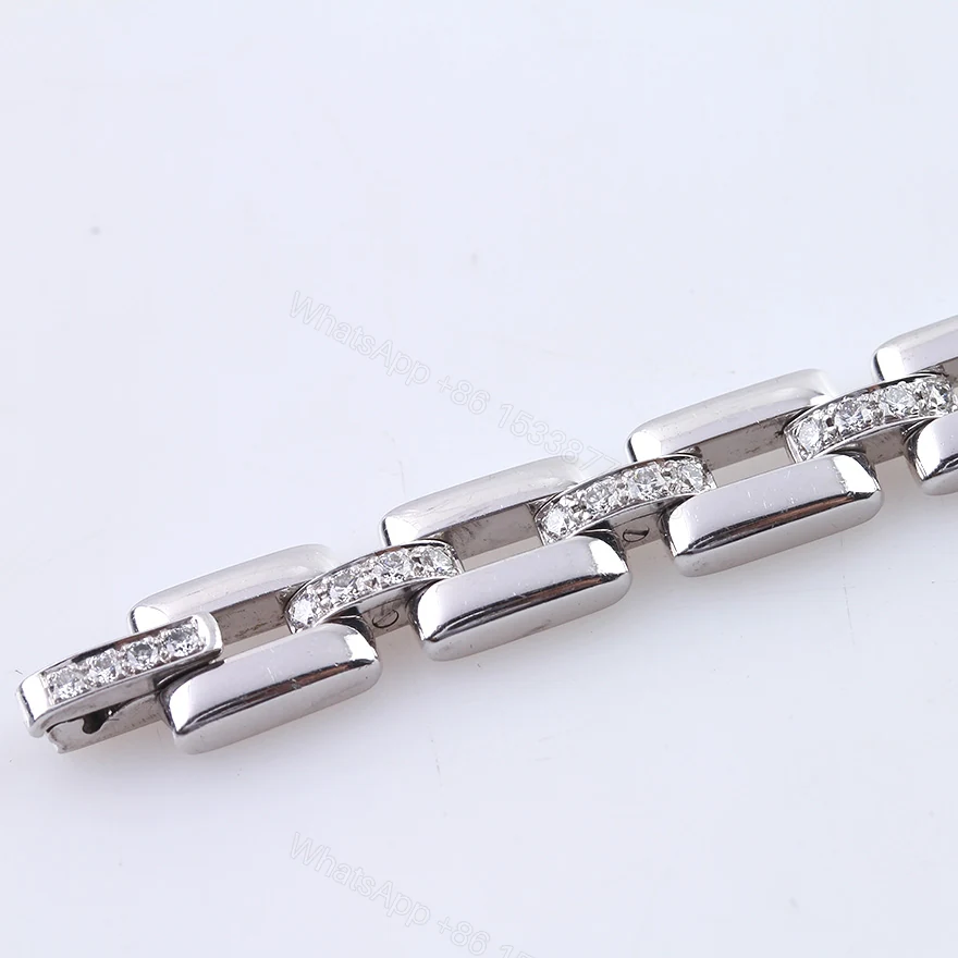 View 7 of Cartier Panthere Bracelet Full Diamonds