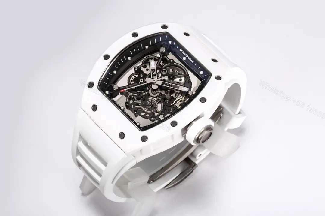 View 3 of JB Factory BBR Richard Mille RM055 White Ceramic Watch