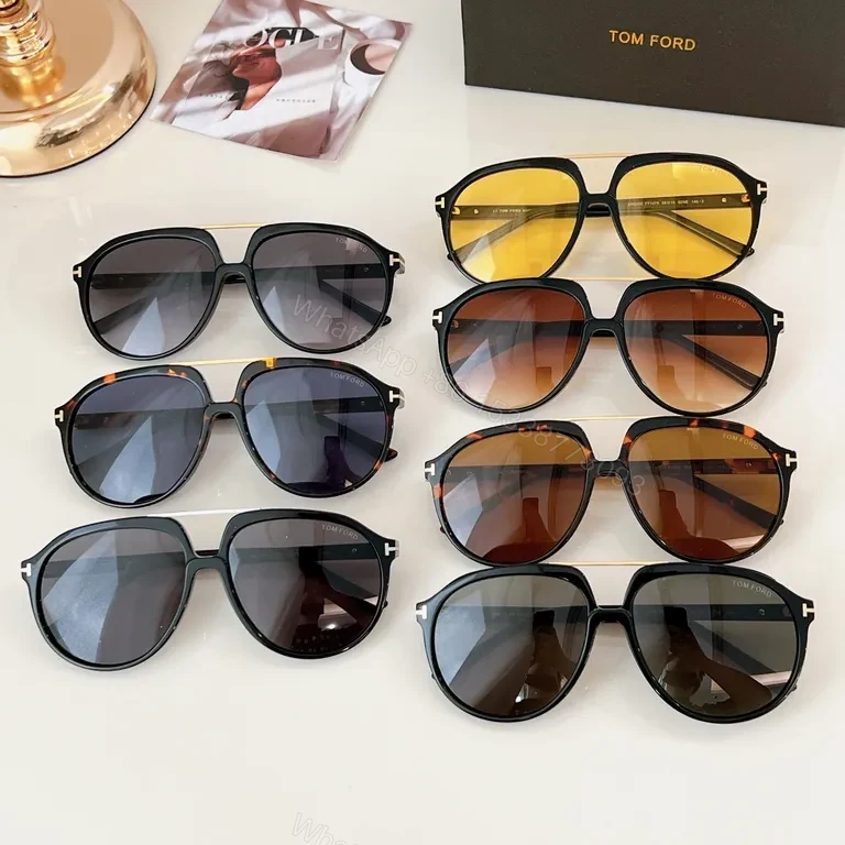 View 6 of Signature Tom Ford Sunglasses: Black Acetate, Polarized UV400, Luxe Everyday