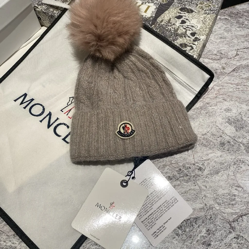 View 4 of Cozy Knit Beanie with Pom-Pom Accent — Everyday Luxury Warmth