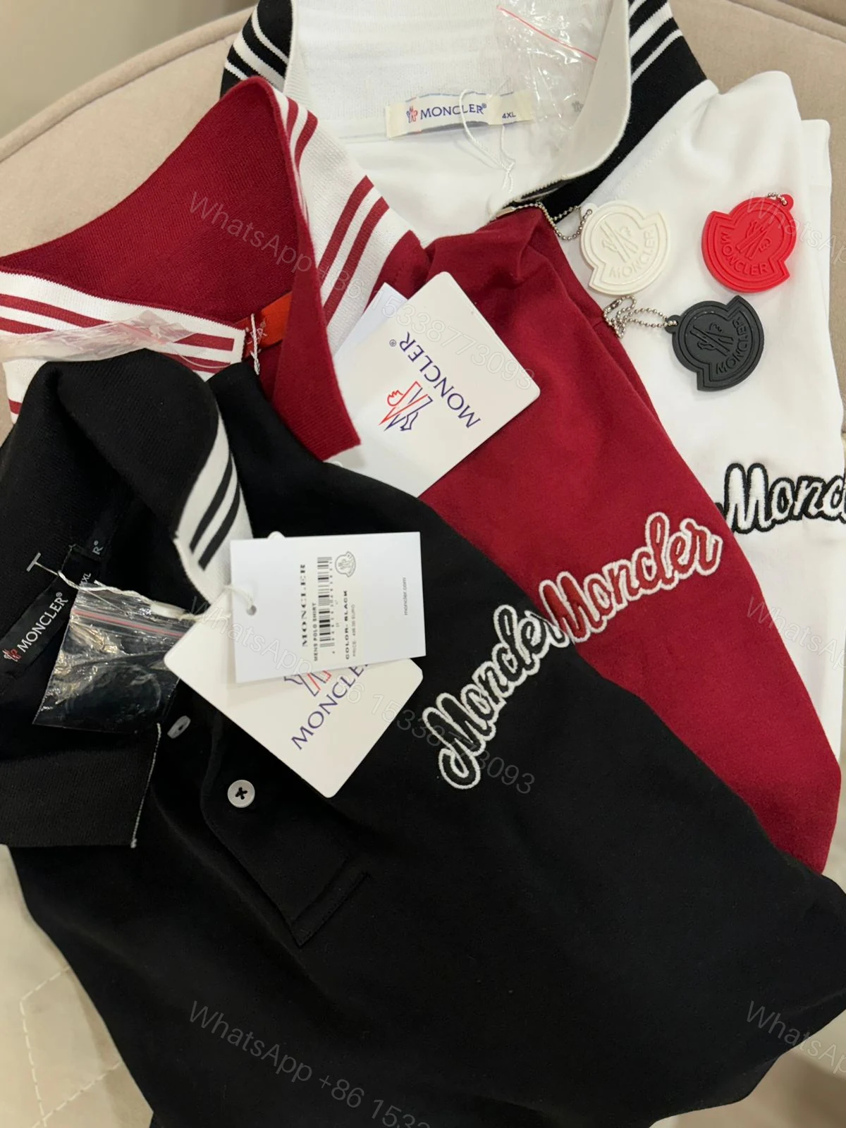 View 6 of FIRST COPY MONCLER LUXURY STYLE SUMMER LOOK POLO T-SHIRT