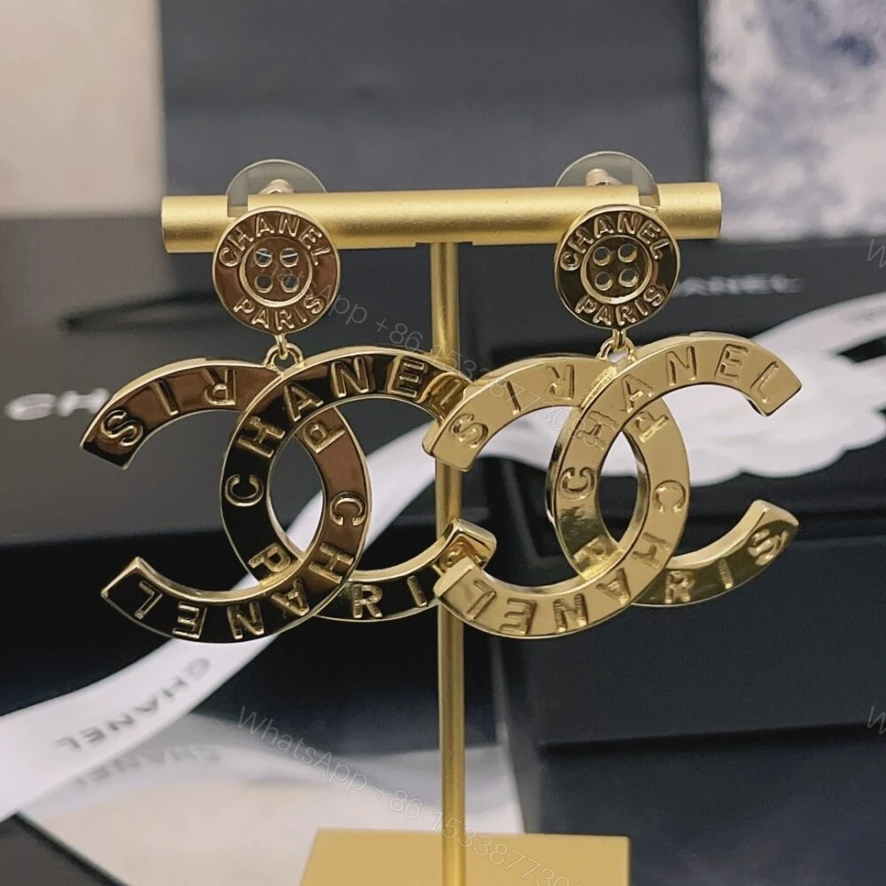 View 4 of Chanel Paris Button Earrings