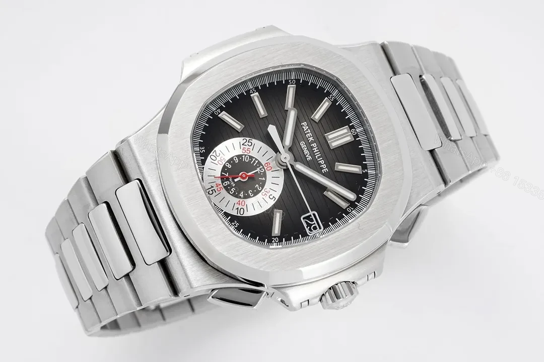 View 4 of Patek Philippe 5980 Silver Black Watch