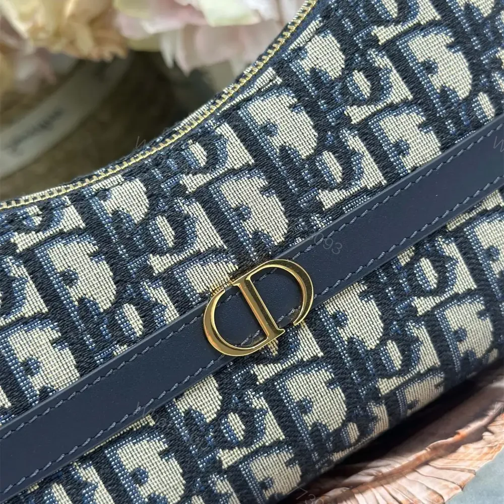 View 6 of 高仿Dior*Montaigne系列S238M928藍色印花腋下包Mini免檢版