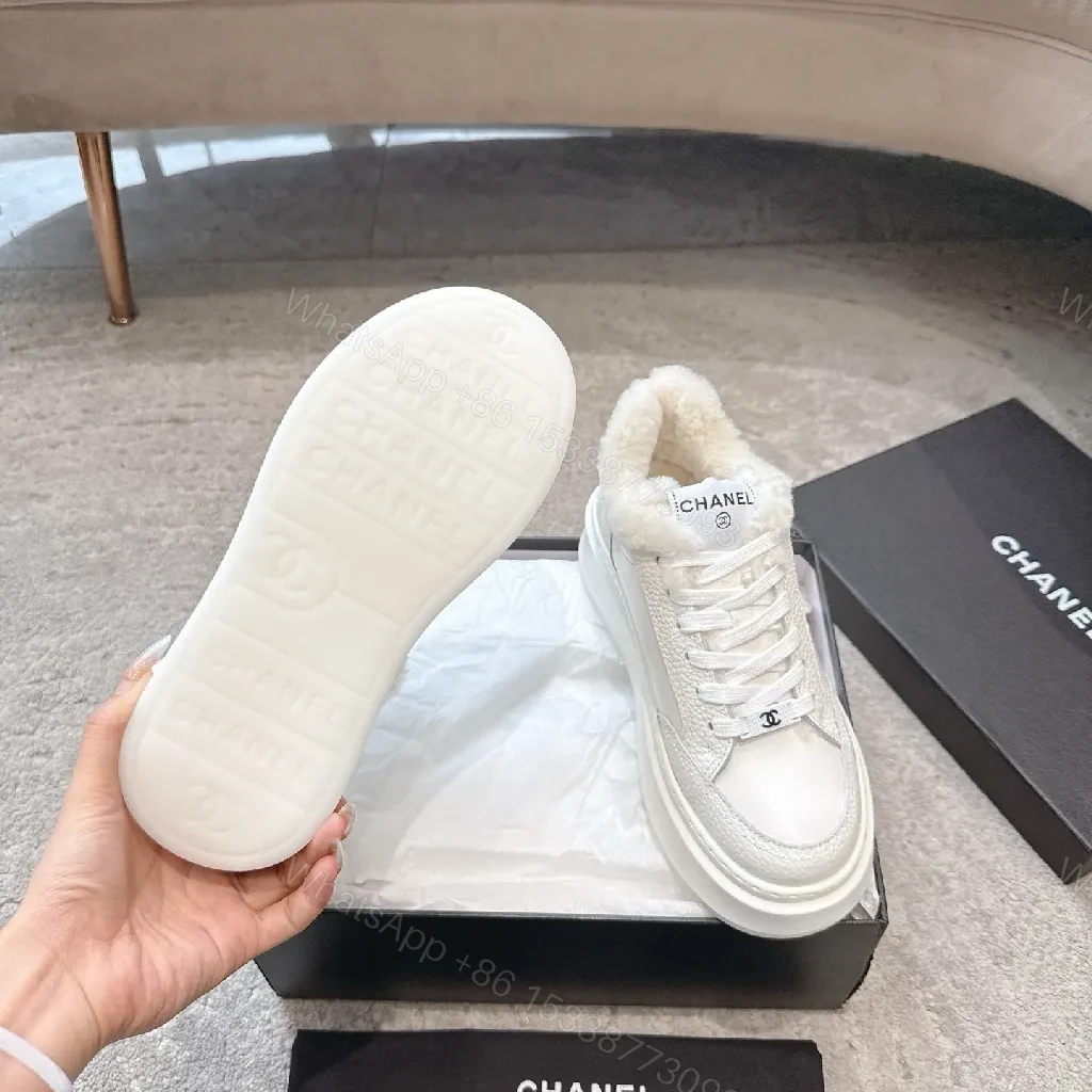 View 7 of Faux Fur Lined High-Tops: Luxe Street Couture Sneakers