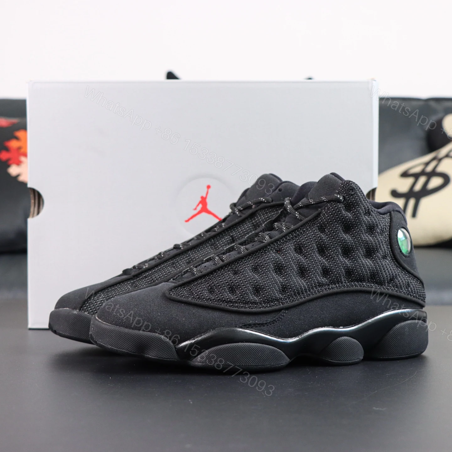 Air Jordan13 Retro Black Cat Reps — view 1