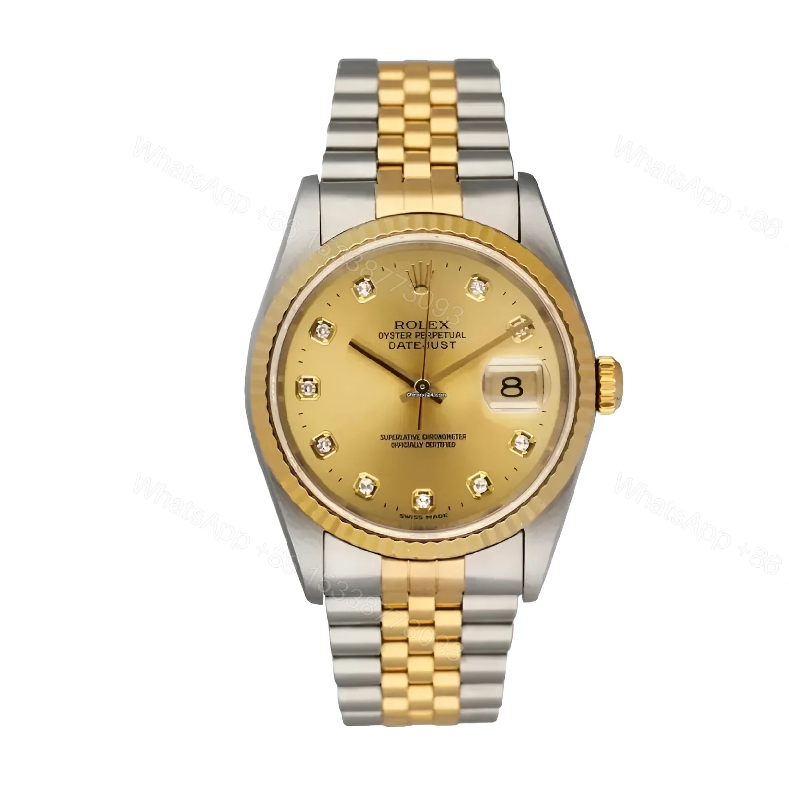 Rolex Day-Date 128238 Yellow Gold With Diamond Dial Replica — view 1