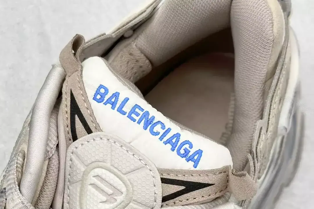 View 10 of BALENCIAGA RUNNER SNEAKER IN TAUPE/BLUE – BB264