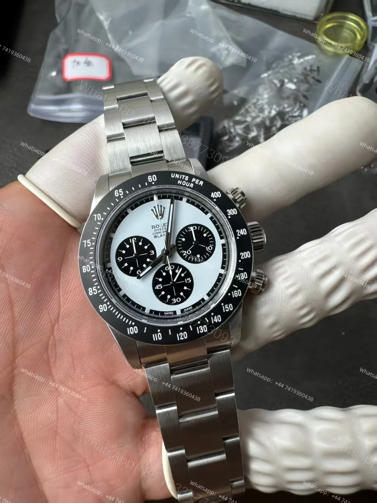 View 10 of Rolex Daytona 116500 Customization Blaken Paul Newman 4130 Movement Best Super Clone