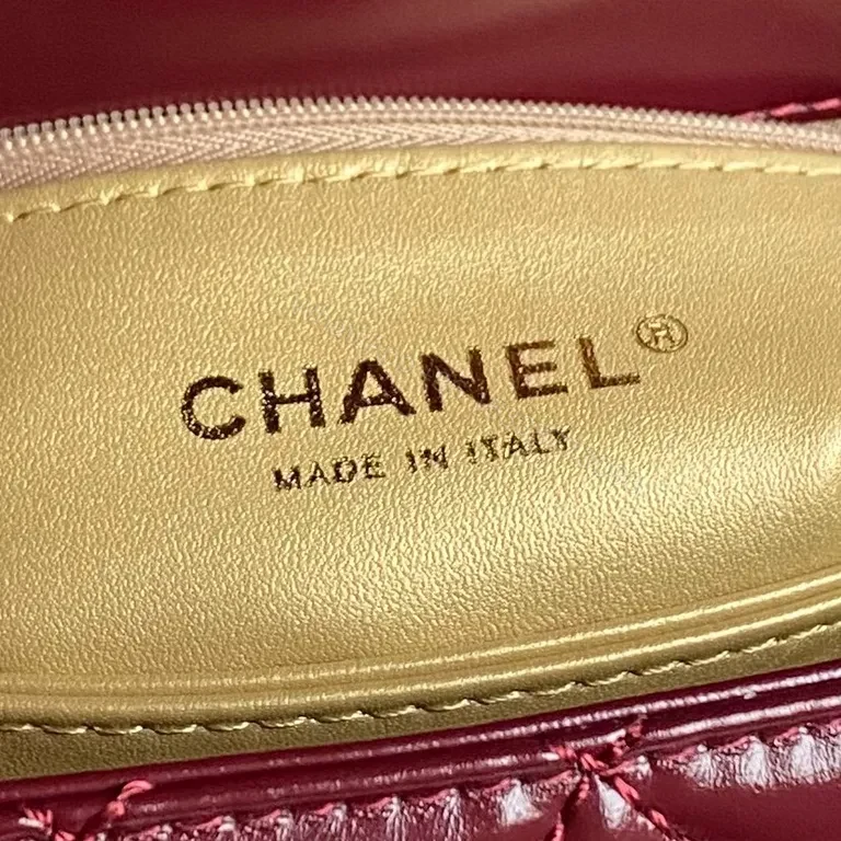 View 7 of Chic Quilted Satchel with Gold Chainâ€”Elegant, All-Day Luxury Bag