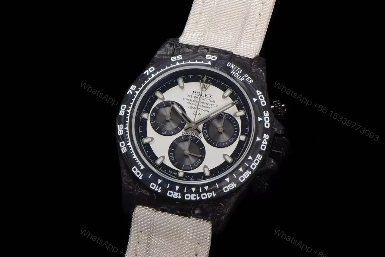 View 10 of Replica DiW Rolex Cosmograph Daytona Cream Edition Carbon