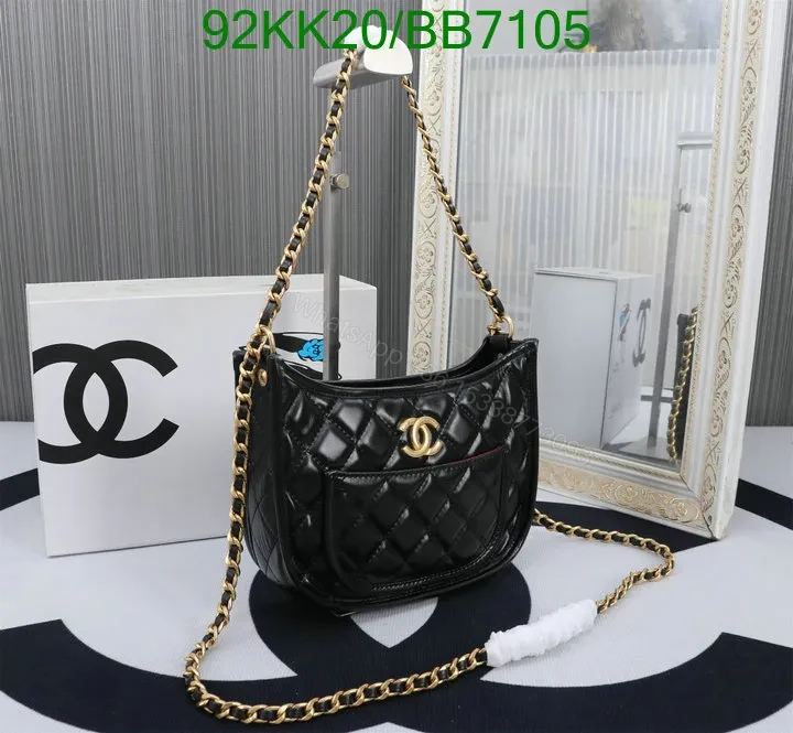 View 5 of Chanel Black Casual Hobo Handbag in Genuine Leather BB1234 – Stunning Design Aesthetics