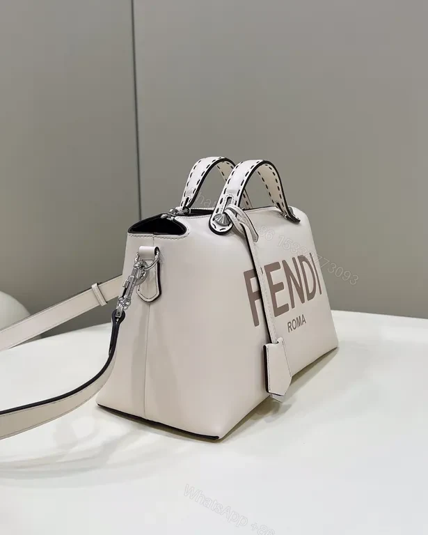 View 9 of Chic FENDI Structured Micro Bag with Bold Branding