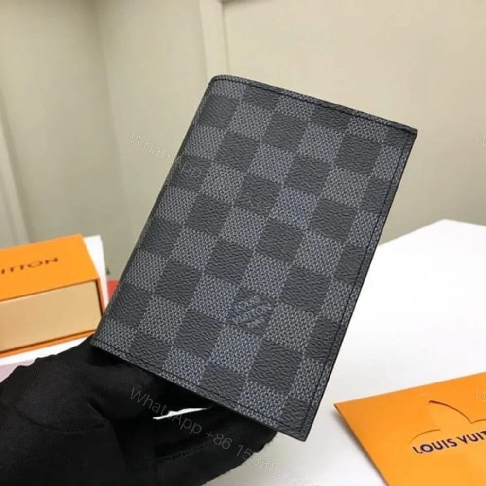 View 3 of Louis Vuitton Passport Cover Damier Graphite 14Cm N64411