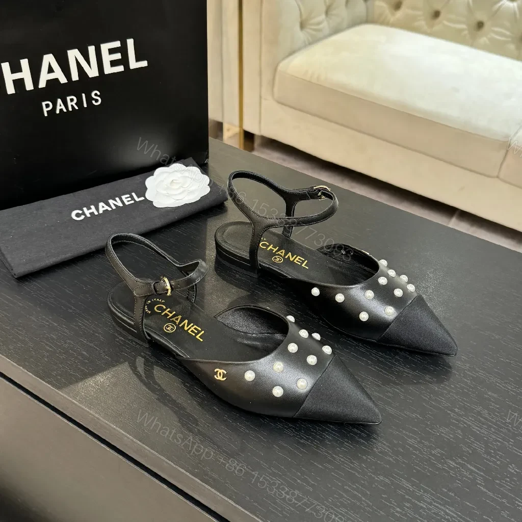 Sophisticated Studded Slingback Pumps: Black Leather, Luxe Style — view 1
