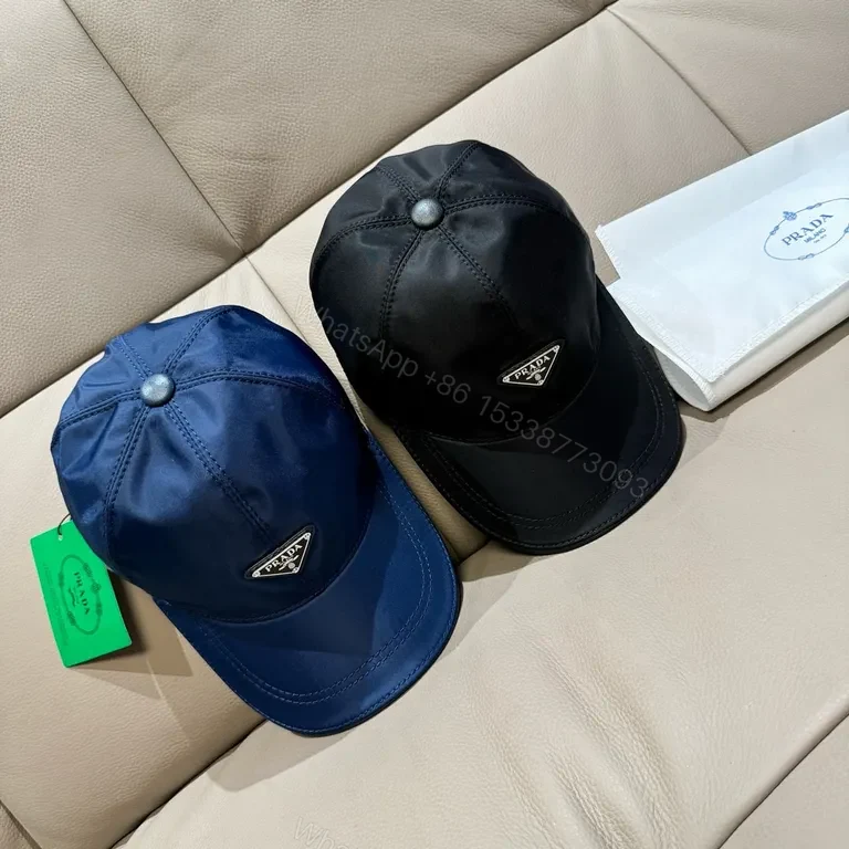 View 6 of Minimalist Luxe Nylon Cap â€” Prada Logo, Unisex, Durable