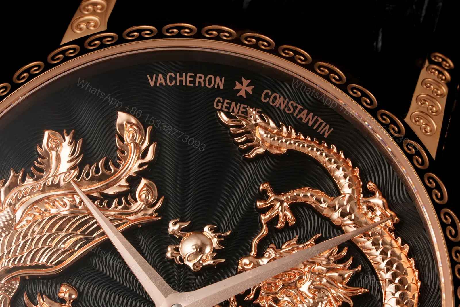 View 4 of Vacheron Constantin Traditionnelle Tourbillon Phoenix and the Dragon Pink Gold Black Dial 6040T/000R-B961