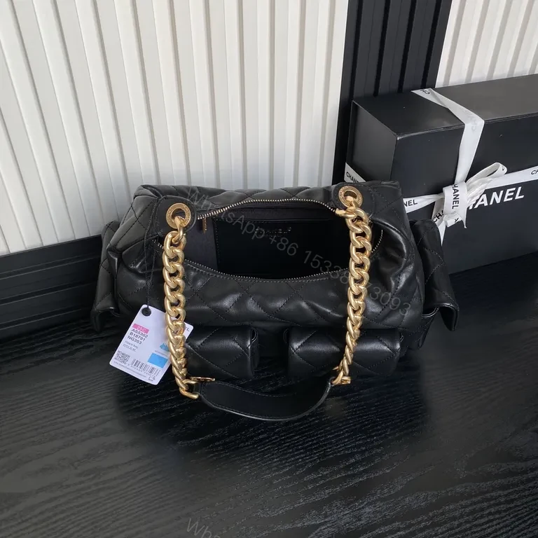 View 5 of Chic Quilted Crossbody: Gold Chain Luxe Everyday Carry