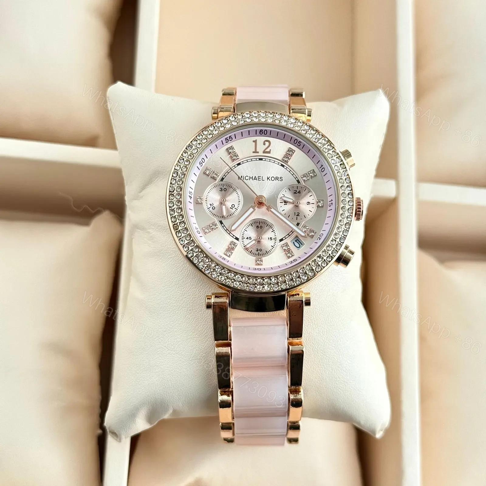 ( MK5896 ) Rose Gold Tone Parker — view 1