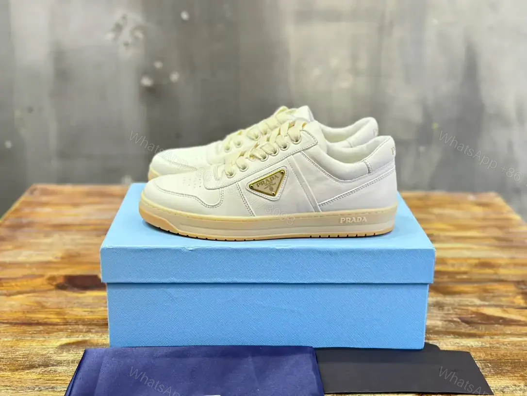 View 2 of PRADA DOWNTOWN NAPPA LEATHER SNEAKERS – PRD030