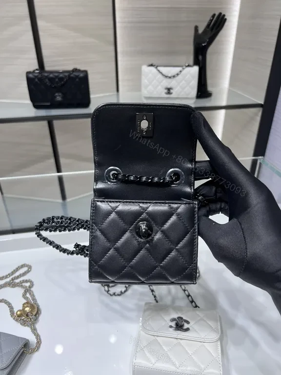View 5 of Chanel-Inspired Quilted Crossbody: Sleek All-Day Chic Bag