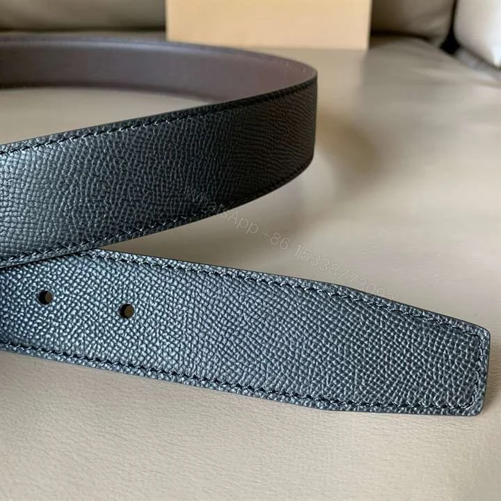 View 4 of BURBERRY GRAINY REVERSIBLE LEATHER BELT – B30