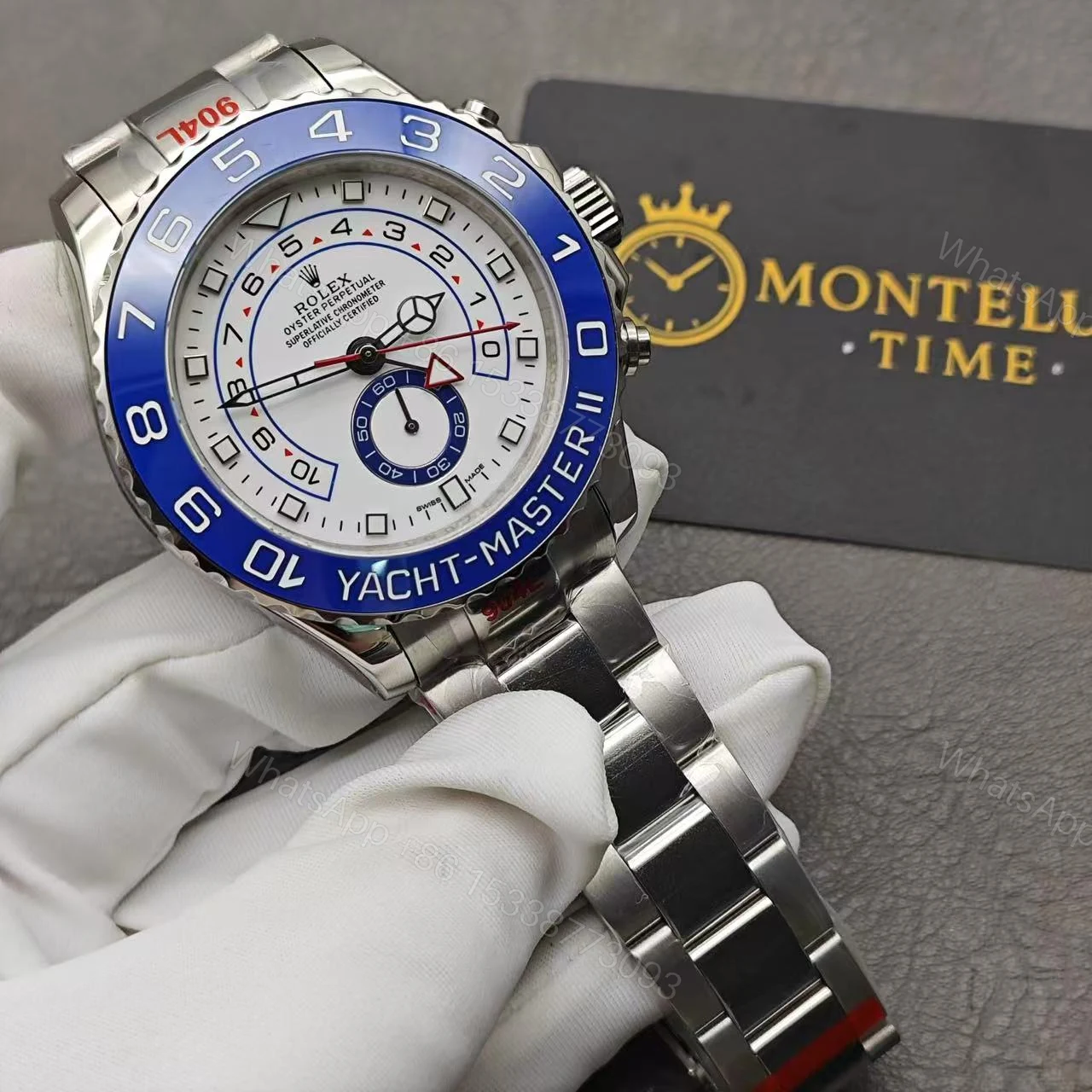 View 2 of Rolex Yachtmaster 2 – Silver Replica Watch