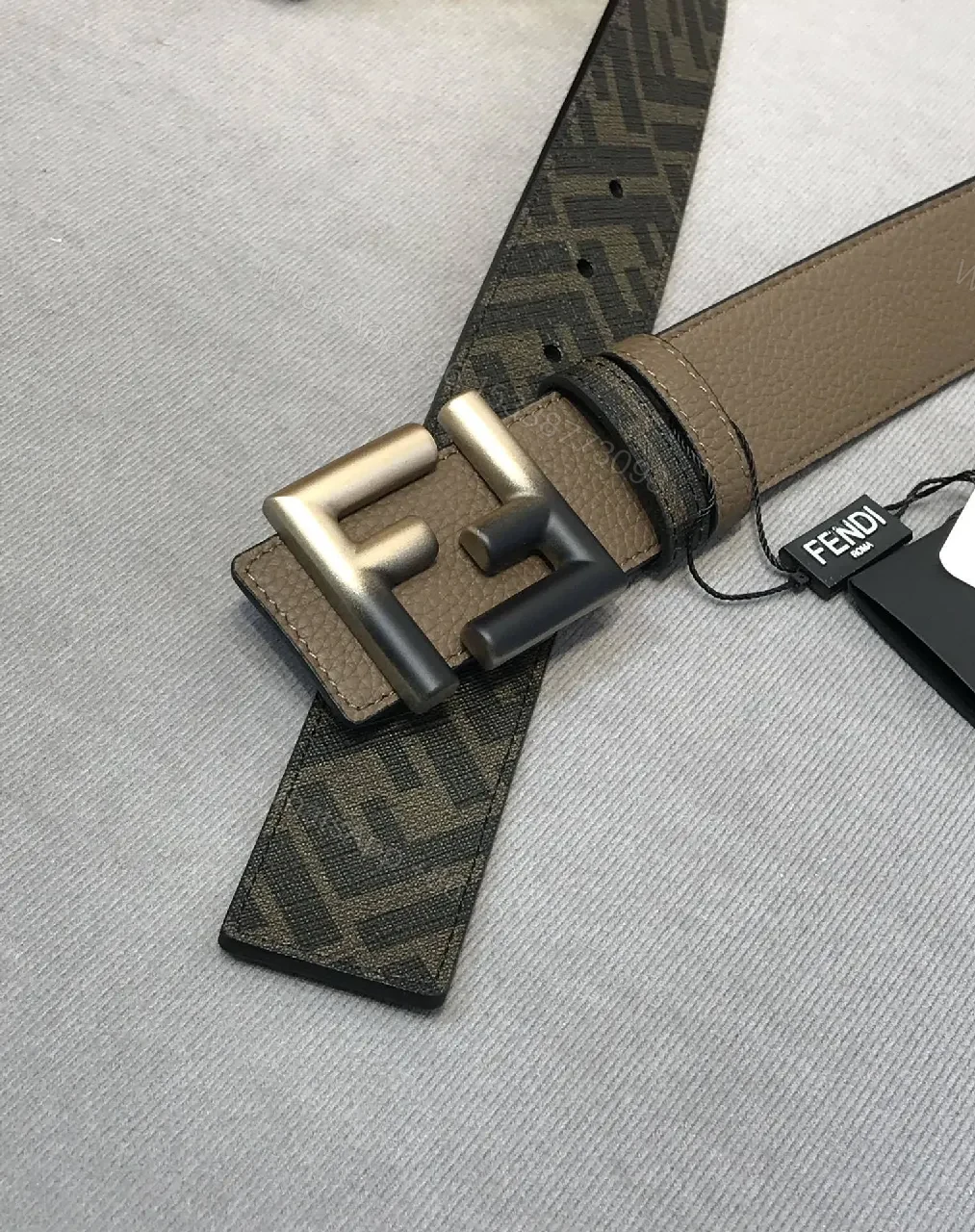 View 8 of Earthy Leather Belt with Signature Buckle - Everyday Luxury Belt