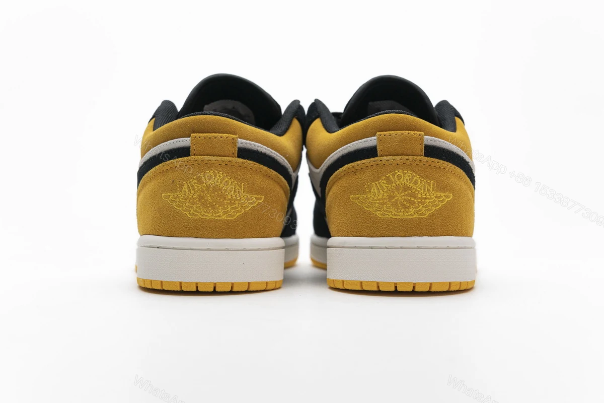 View 3 of Air Jordan 1 Low Sail University Gold Black 553558-127