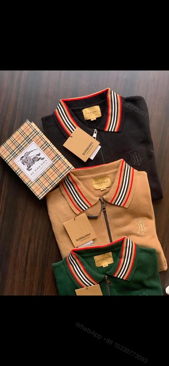 View 15 of FIRST COPY BURBERRY EXCLUSIVE HALF ZIP KNITTED SWEATERS