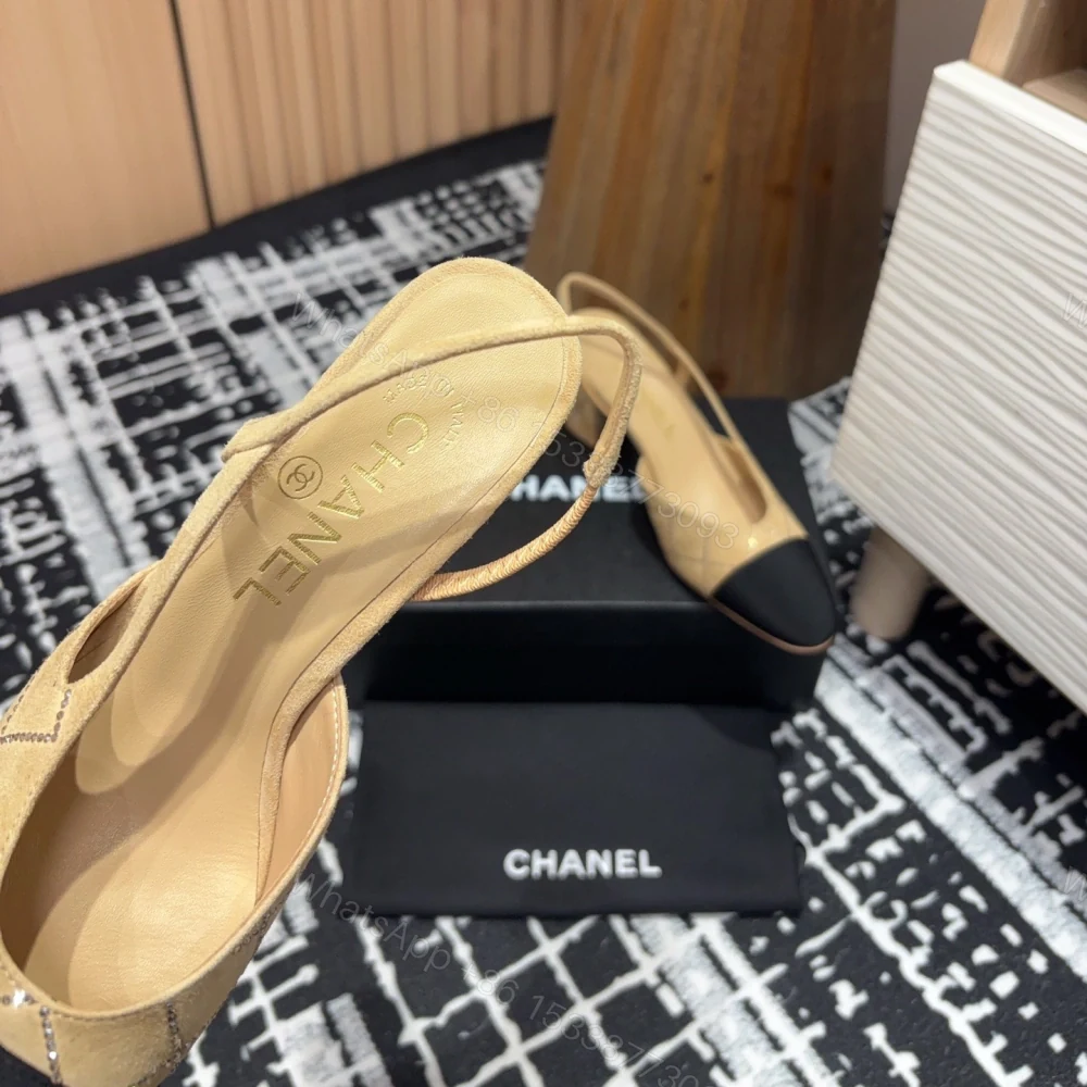 View 5 of 高仿Chanel*25C系列G31320小羊皮休閒單鞋黃色6.5CM免檢版