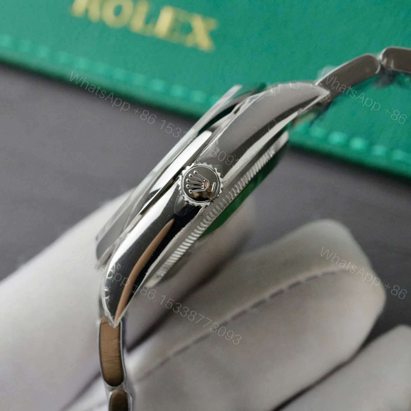 View 3 of Replica Rolex Oyster Perpetual Lady Yellow Dial 126000 36 mm